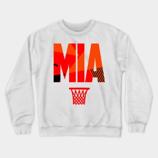 Retro Miami Basketball Art Crewneck Sweatshirt